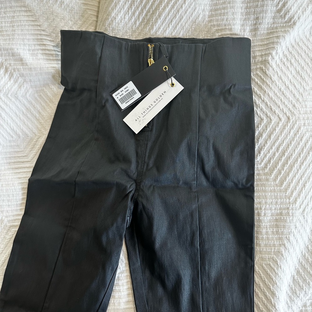 Black Straight Leg Dress Pants with Tailored Fit